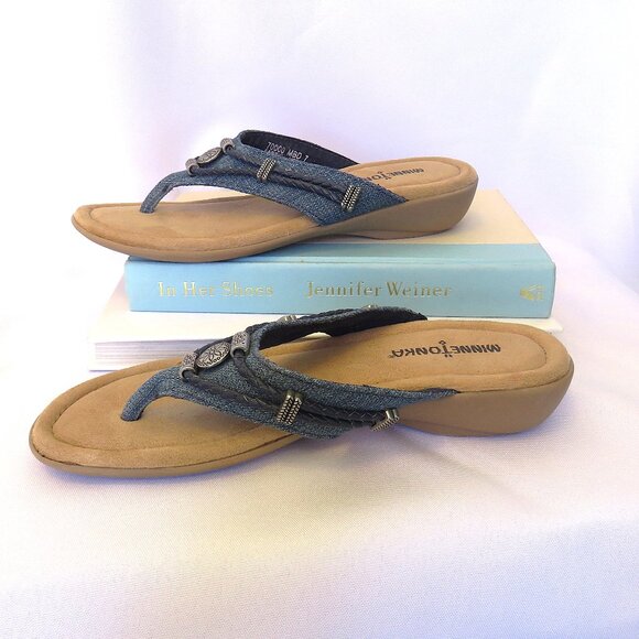 Blue Denim Minnetonka Flip Flop Sandals...............425 - Picture 5 of 8